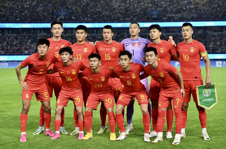 中国男足赛前合照