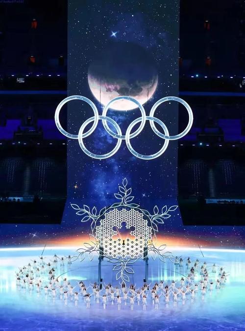 冬奥会开幕式表演闪光的雪花